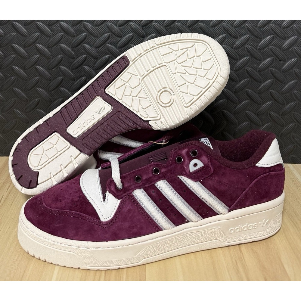 Adidas Rivalry Low Texas A&M Maroon White Suede Sneakers IE7702 Mens Size 10